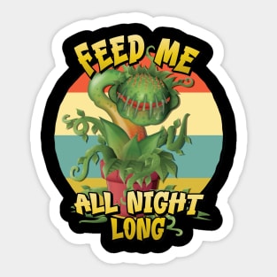 Fun Venus Fly Trap Carnivorous Plant Feed Me all Night Long Sticker